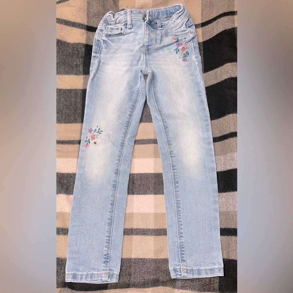 Girl’s Floral Jeans
